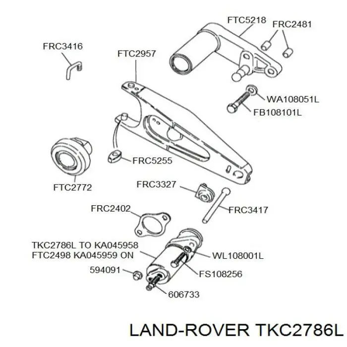 Купить TKC2786L Land Rover Рабочий цилиндр сцепления