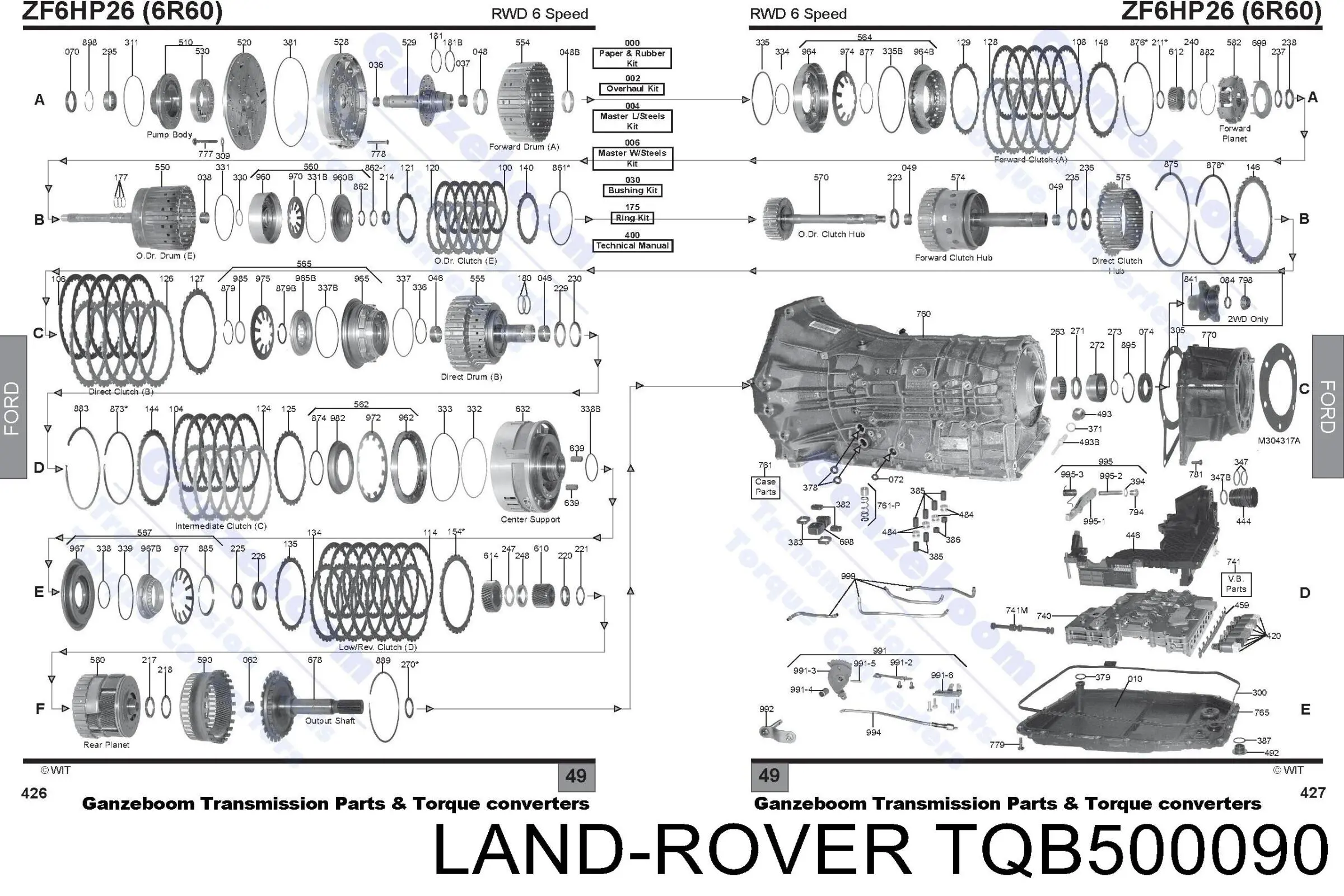 Гидротрансформатор АКПП на Land Rover Discovery III 