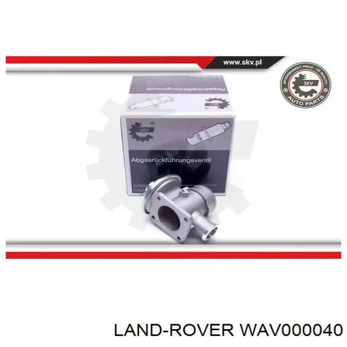 WAV000040 Land Rover válvula egr de recirculação dos gases