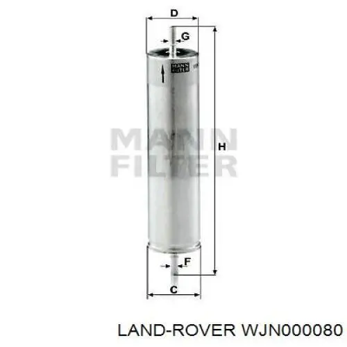 Топливный фильтр WJN000080 Land Rover