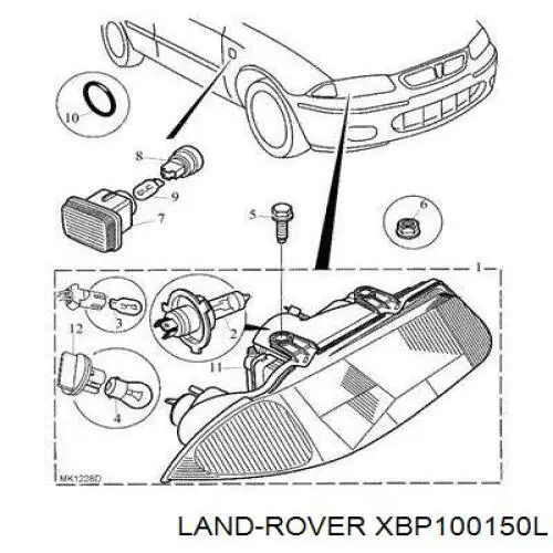  Land Rover XBP100150L цена, от 28.28 USD