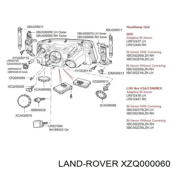 Купить XZQ000060 Land Rover 