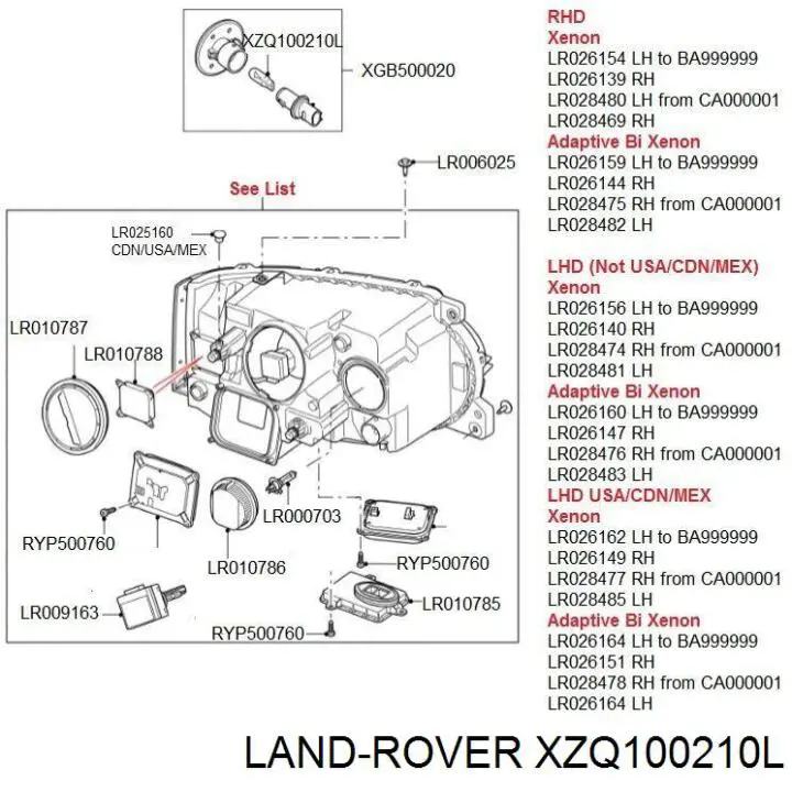  Land Rover XZQ100210L цена, от 2.28 USD