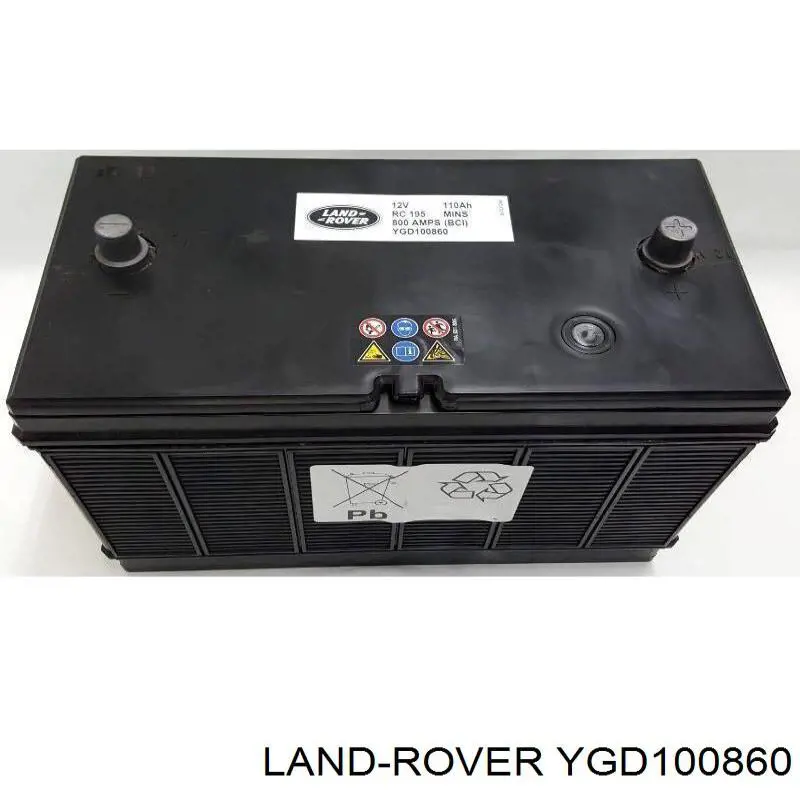 Аккумулятор автомобильный Land Rover YGD100860 цена, от 154.24 USD