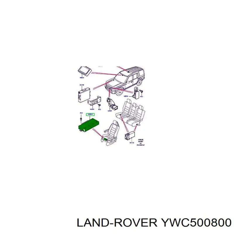 Модуль управления (ЭБУ) переднего сидения Land Rover YWC000785 цена, от 45.74 USD