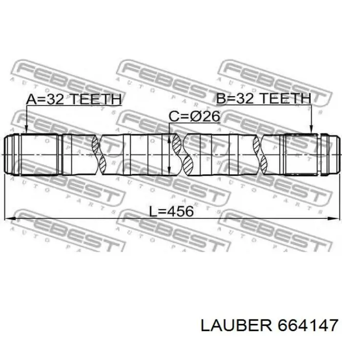 Реечный рулевой механизм Lauber 664147 цена, от 266.15 USD