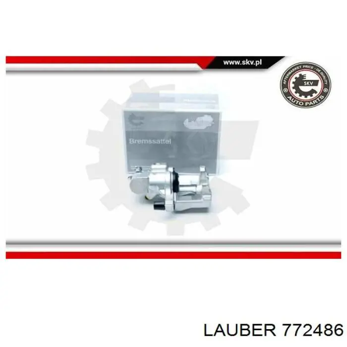 Суппорт тормозной левый задний Lauber 772486