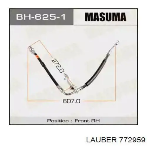 Суппорт задний правый 772959 Lauber