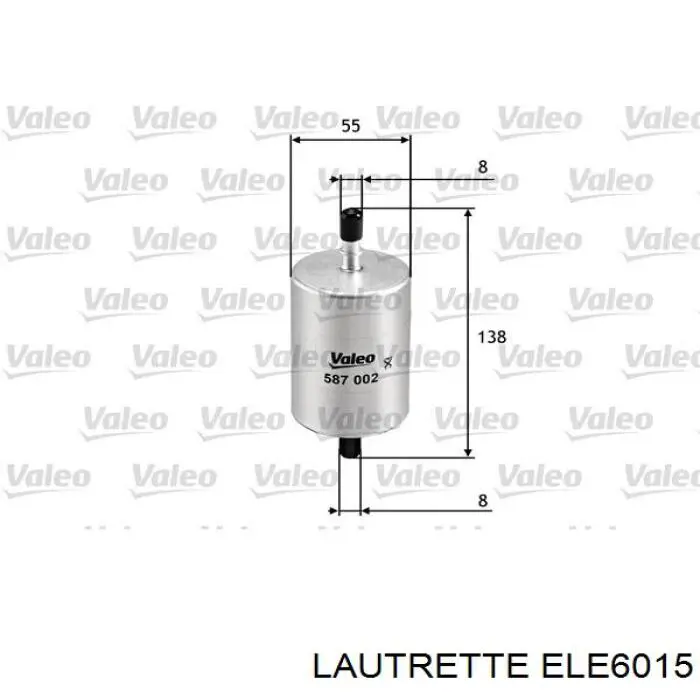 ELE6015 Lautrette топливный фильтр