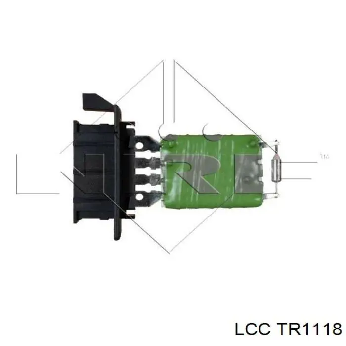 TR1118 LCC резистор (сопротивление вентилятора печки (отопителя салона))