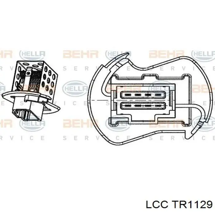 Резистор печки TR1129 LCC