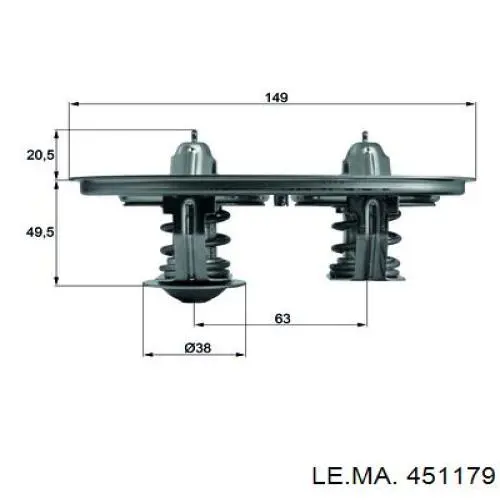 Термостат в корпусе Iveco 504071087 цена, от 68.58 USD