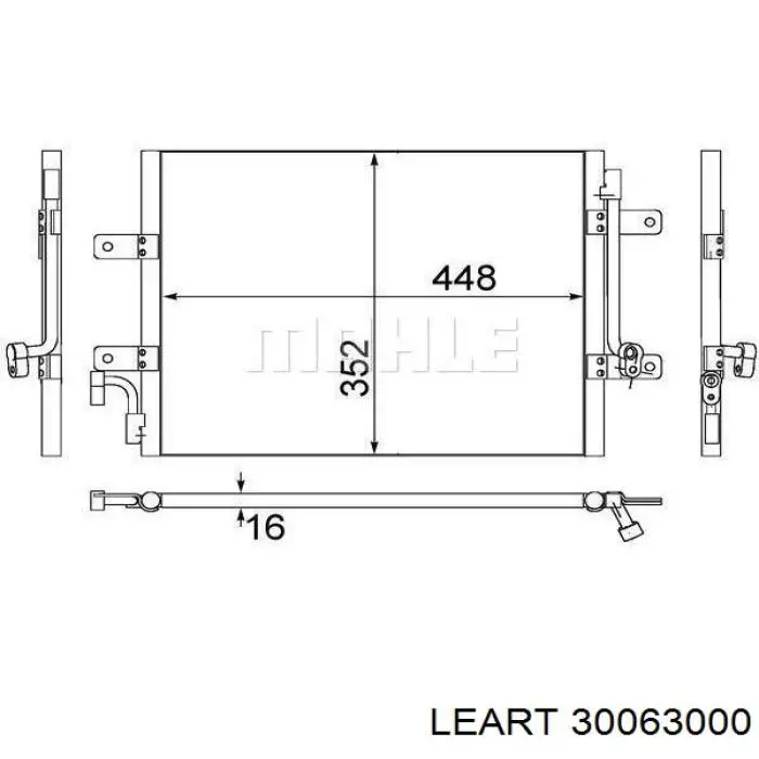  Поворотник левый Fiat Ducato 1