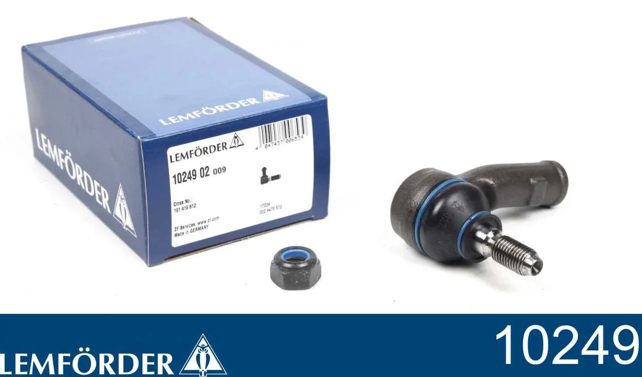 Наружный наконечник рулевой тяги Lemforder 10249 цена, от 7.45 USD