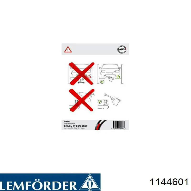 Купить 1144601 Lemforder Наконечник рулевой тяги, внешний