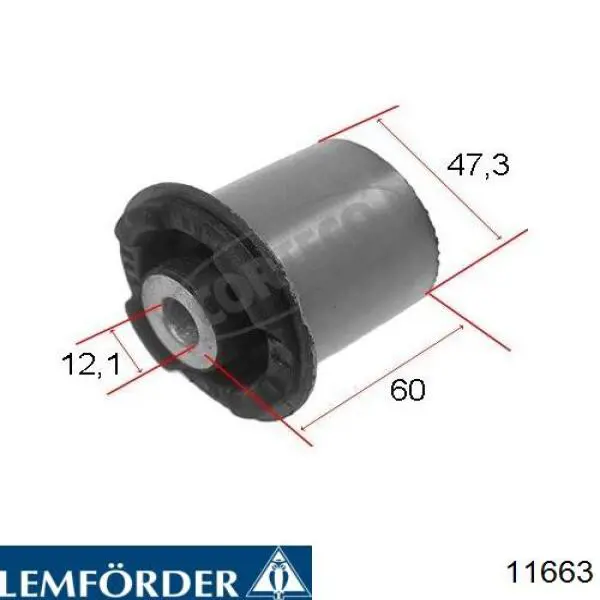 11663 Lemforder Сайлентблок нижнего переднего рычага