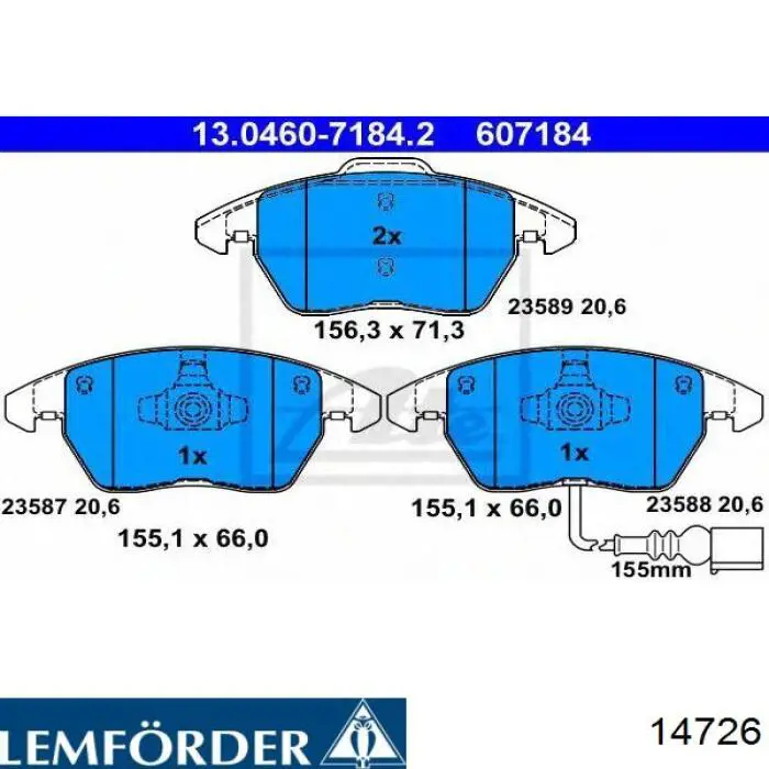 Купить 14726 Lemforder Сайлентблок задней балки