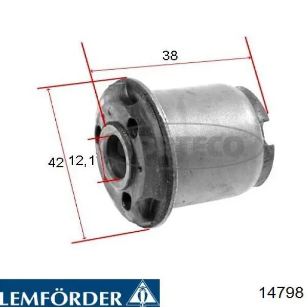 14798 Lemforder Сайлентблок нижнего переднего рычага