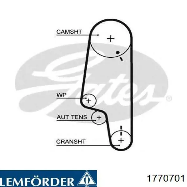 Ремень ГРМ 1770701 Lemforder