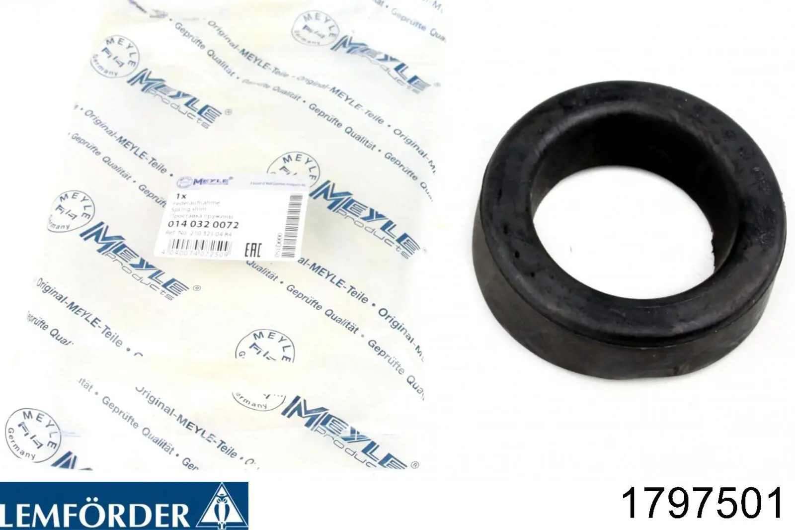 1797501 Lemforder проставка (резиновое кольцо пружины передней верхняя)