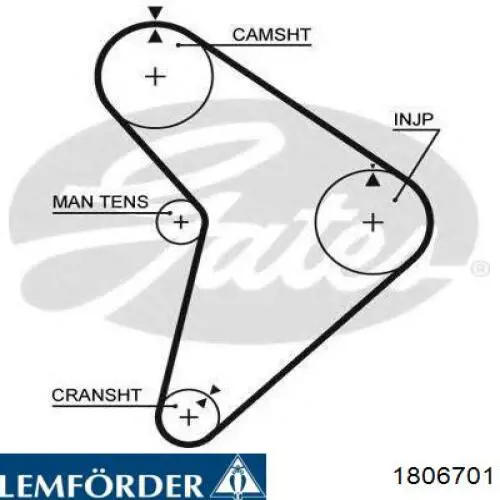 Ремень ГРМ 1806701 Lemforder