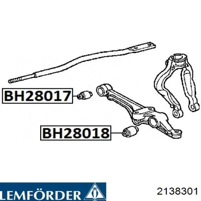 Внутренний сайлентблок заднего поперечного рычага Lemforder 2138301 цена, от 9.31 USD