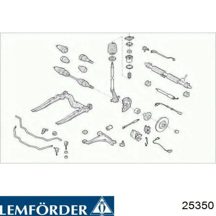 Сайлентблок переднего рычага 25350 Lemforder