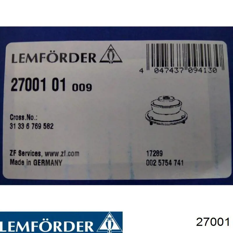 Опора переднего амортизатора 27001 Lemforder