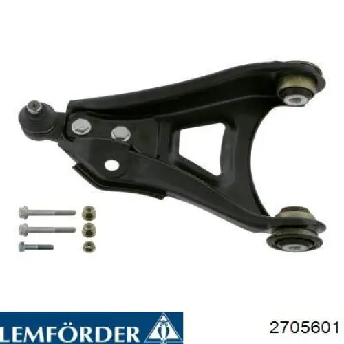 Левый рычаг передней нижней подвески Lemforder 2705601 цена, от 46.92 USD