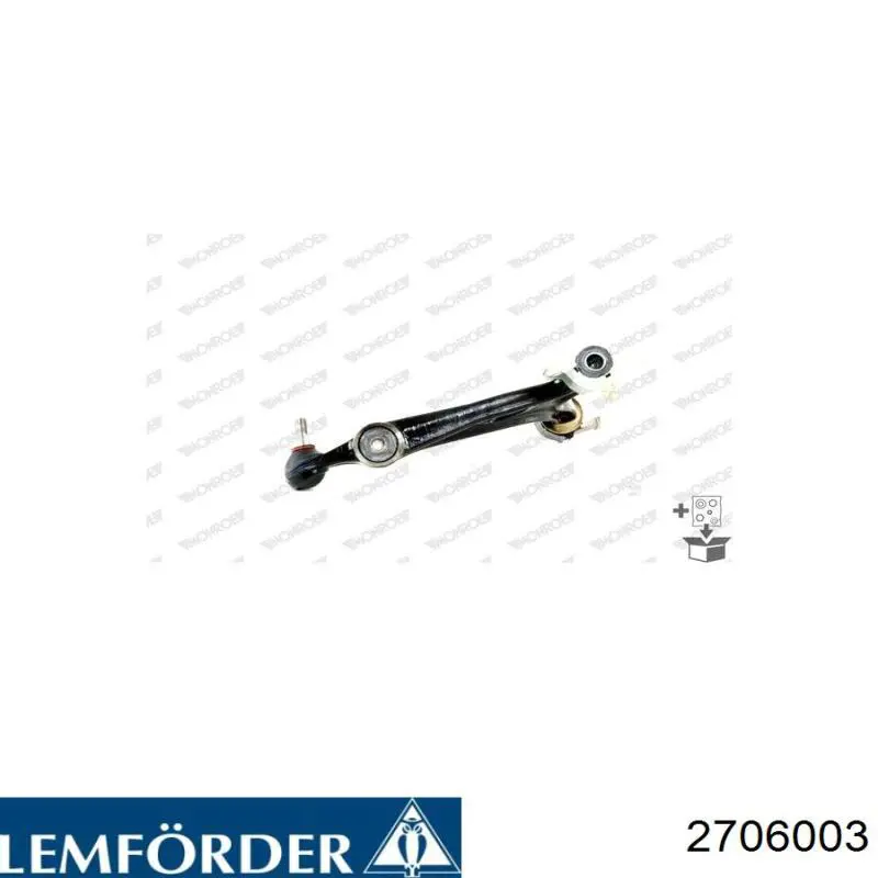 Левый рычаг передней нижней подвески Lemforder 2706003 цена, от 55.45 USD