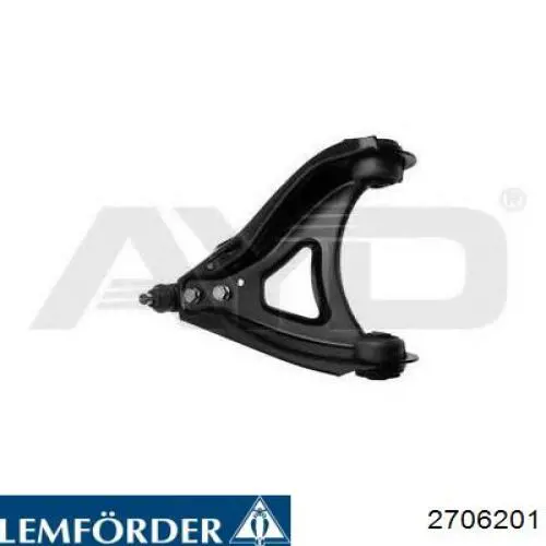 Левый рычаг передней нижней подвески Lemforder 2706201 цена, от 37.98 USD