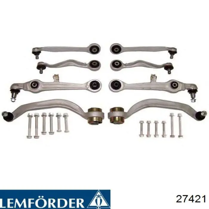 27421 Lemforder kit de braços oscilantes de suspensão dianteira