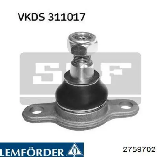 Шаровая опора, нижняя Lemforder 2759702 цена, от 26.76 USD