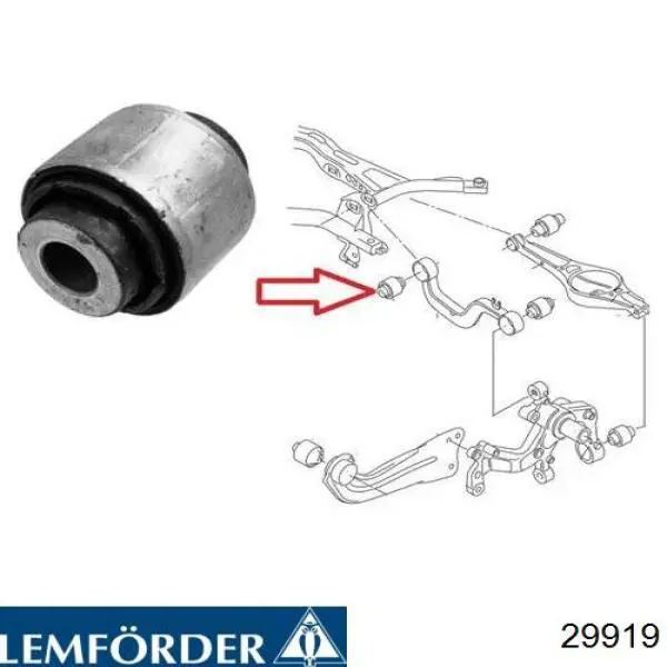 Купить 29919 Lemforder Сайлентблок верхнего рычага