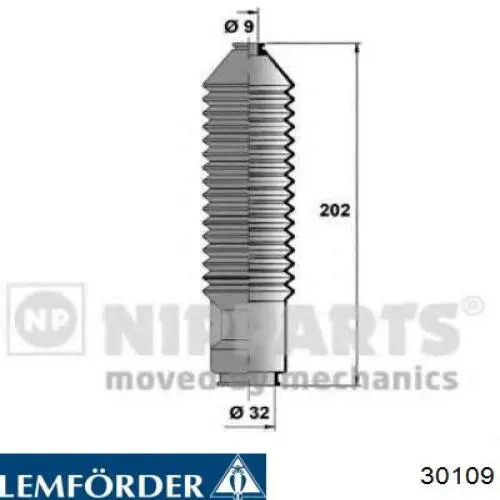 Bota De Direccion Derecha (Cremallera) 30109 Lemforder