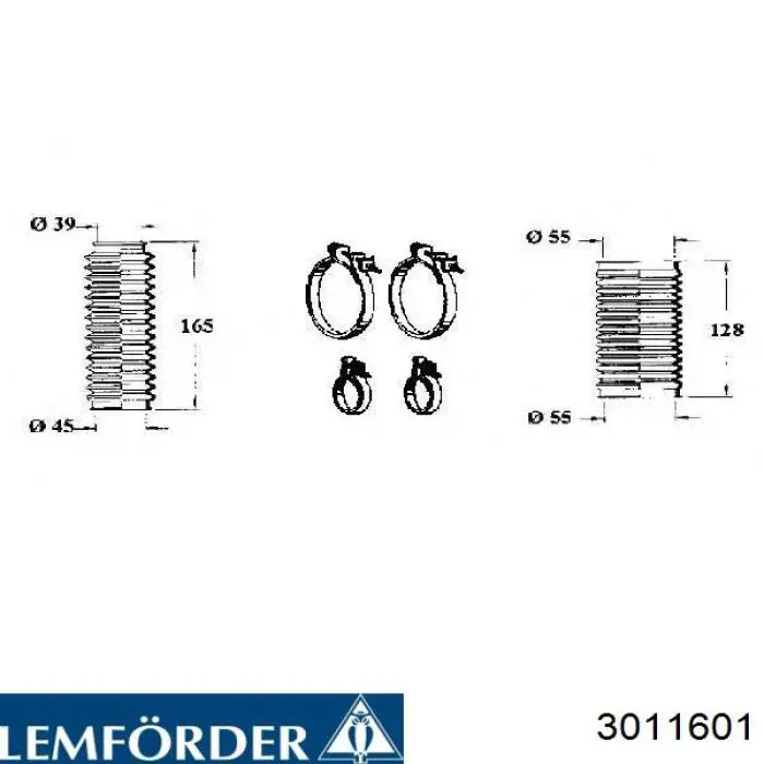 Пыльник рулевого механизма (рейки) правый Lemforder 3011601 цена, от 4.18 USD