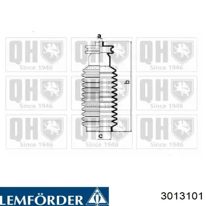 Пыльник рулевого механизма (рейки) левый 3013101 Lemforder