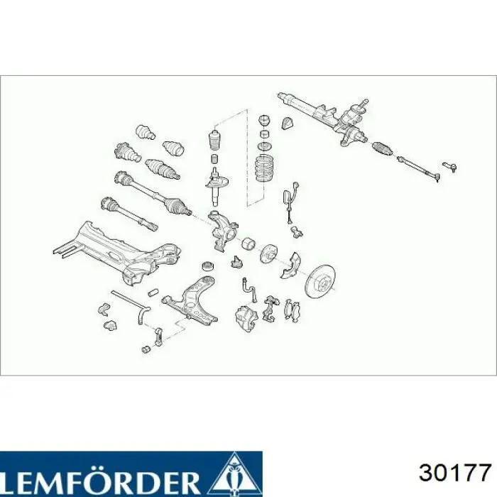 Пыльник тяги Lemforder 30177 цена, от 5.75 USD