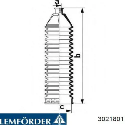 Купить 3021801 Lemforder Чехол рулевого механизма