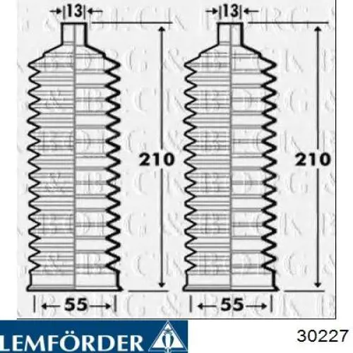 Пыльник тяги Lemforder 30227 цена, от 5.91 USD