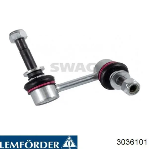 Стойка стабилизатора, переднего, правая Lemforder 3036101