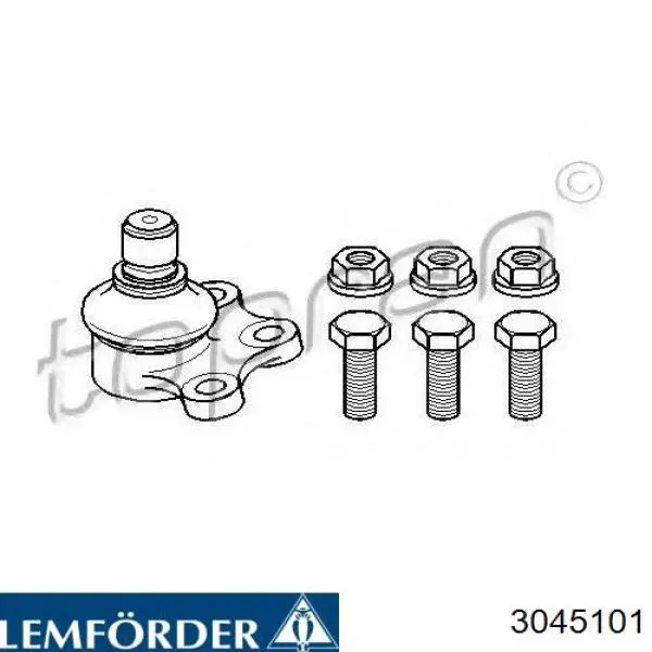 Нижняя шаровая опора Lemforder 3045101