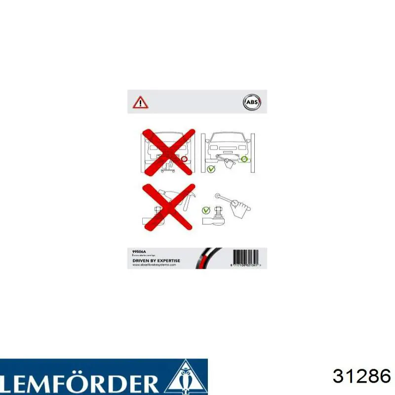 Сайлентблок заднего продольного рычага, передний Lemforder 31286 цена, от 11.25 USD