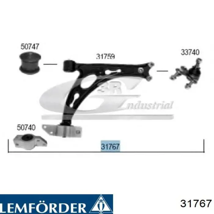 Рулевой наконечник 31767 Lemforder