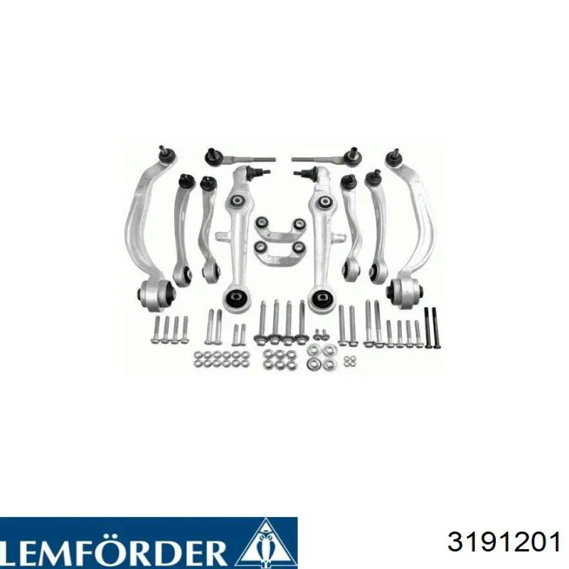 Комплект рычагов передней подвески Lemforder 3191201 цена, от 208.58 USD