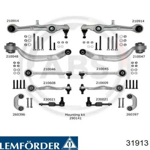 Kit De Brazo De Suspension Delantera 31913 Lemforder