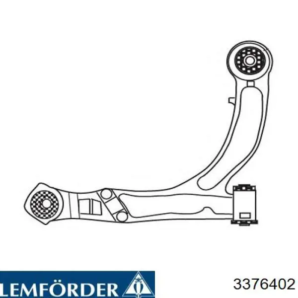 Правый рычаг передней нижней подвески Lemforder 3376402 цена, от 52.01 USD