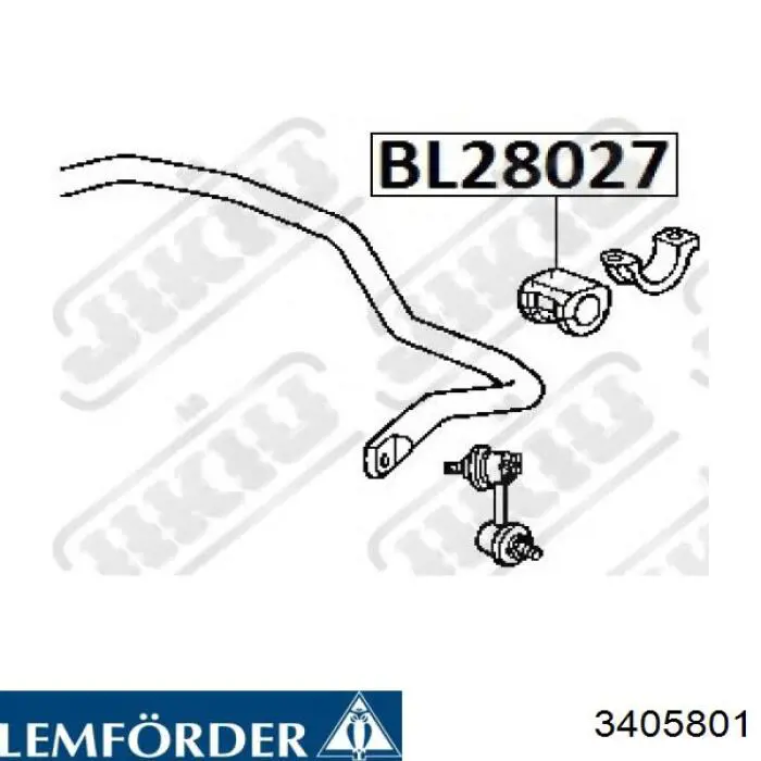 Купить 3405801 Lemforder Втулки переднего стабилизатора