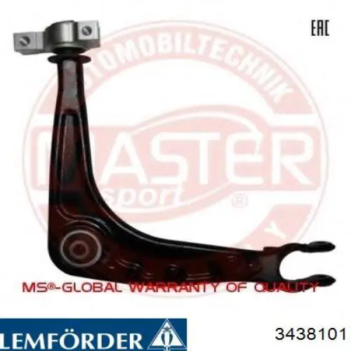 Нижний рычаг 3438101 Lemforder