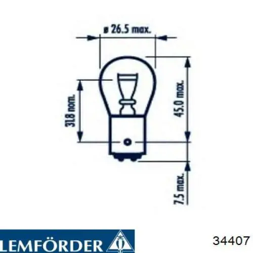 34407 Lemforder Пыльник рулевой тяги